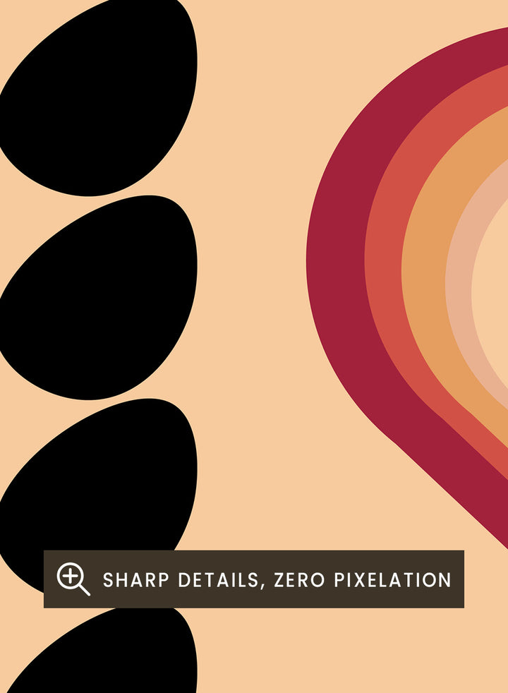 Decorative poster with hearts and leaves on a beige background with 'Let Love Grow' text. Let Love Grow by Frances Collett art print featuring heart-shaped flowers, bold stems, and retro colors. Officially licensed wall poster with optional framing.