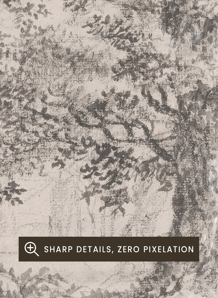 "A Leafy Oak by a Woodland Path" Art Print