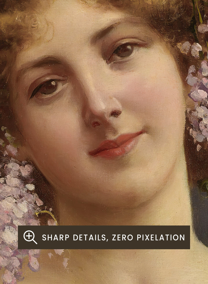 "Girl With Lilacs" Art Print