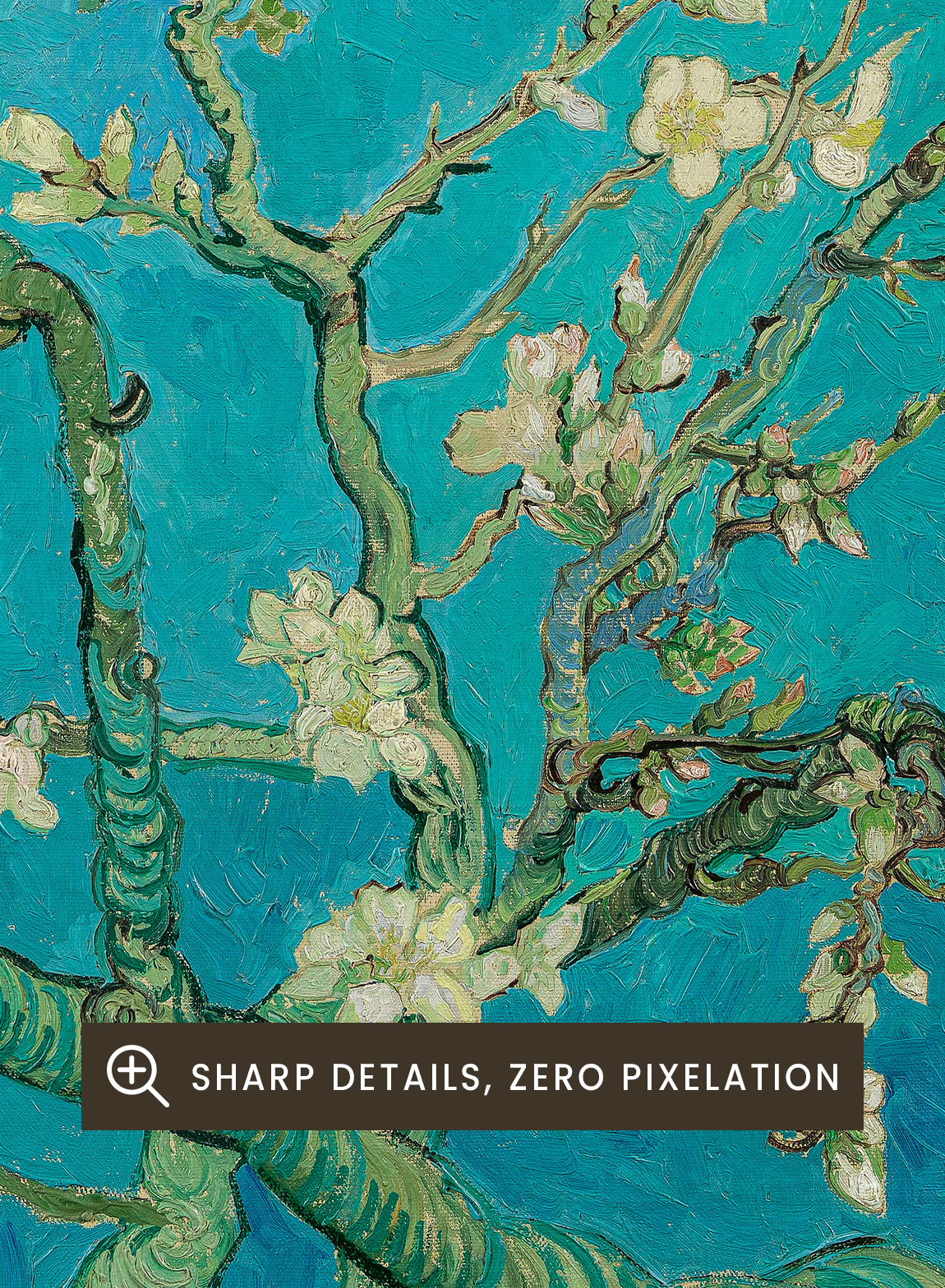 Vincent Van Gogh Almond Blossom 1890 Vintage Exhibition Poster Art