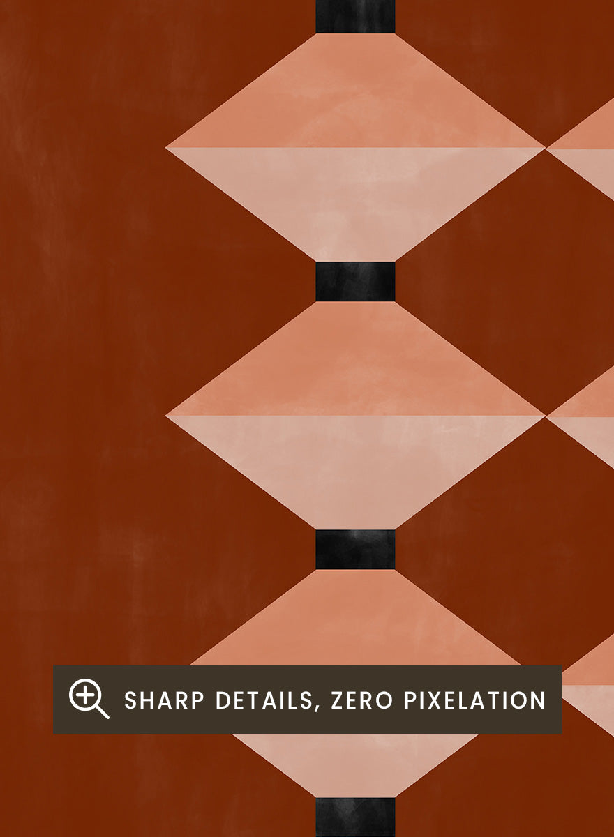 Elena Ristova - Stacked Geometric Terracotta Art Print