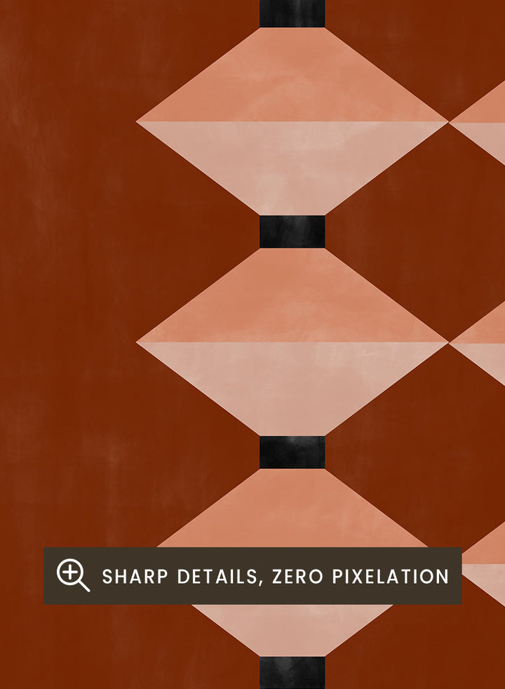 Elena Ristova - Stacked Geometric Terracotta Art Print
