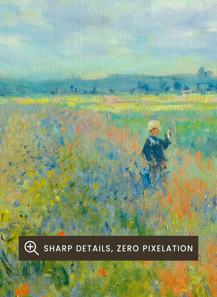 Poppy Fields near Argenteuil 1875 by Monet Print