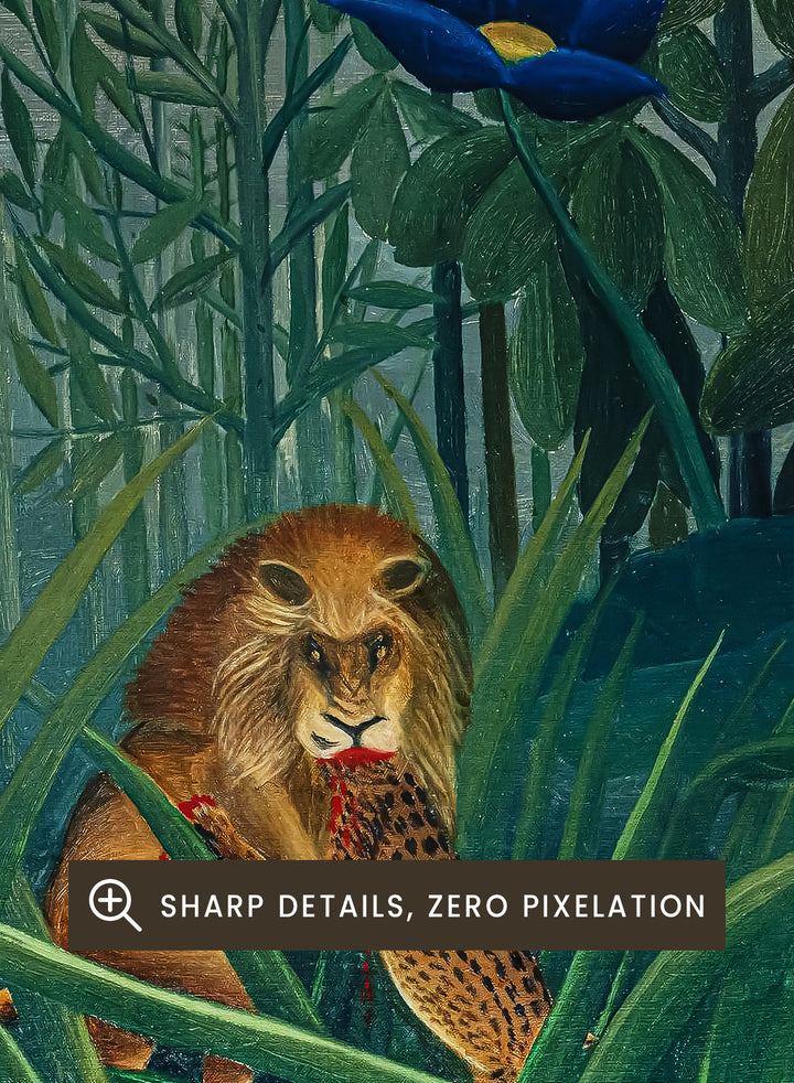 Henri Rousseau The Repast of the Lion 1907 Art Print