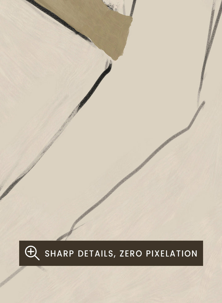 Shop Chill by Dan Hobday, a contemporary figurative art print featuring a relaxed seated figure, soft neutral tones, bold black forms, and minimal linework.