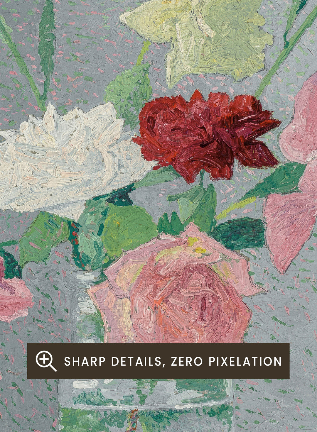 "Vase of Roses" Art Print