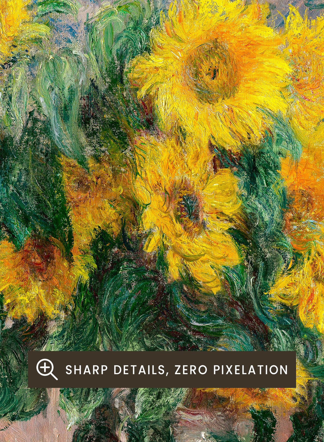 Claude Monet Bouquet of Sunflowers 1881 Vintage Poster Art Print