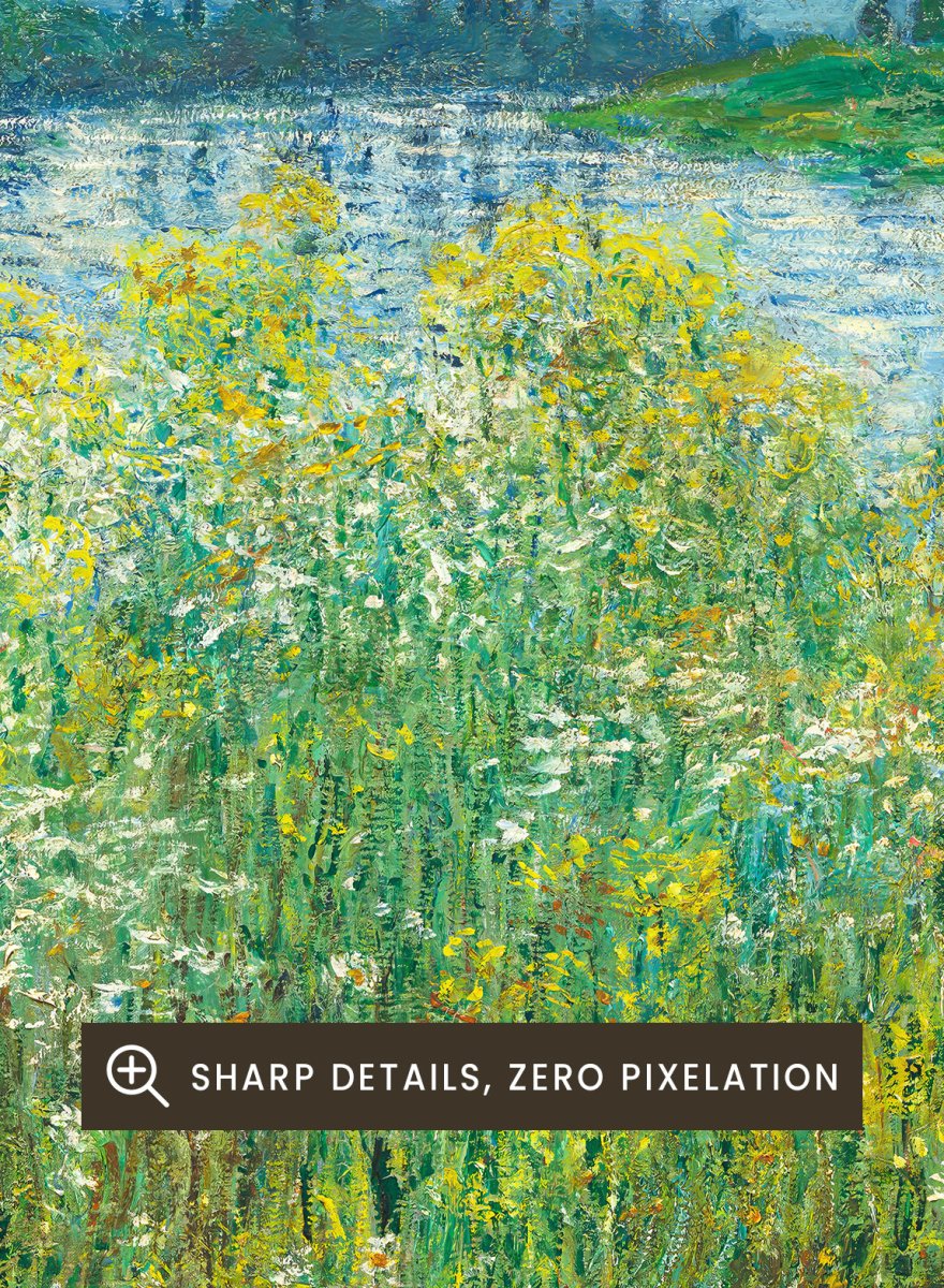 Claude Monet Banks of the Seine, Vétheuil 1880 Vintage Poster Art