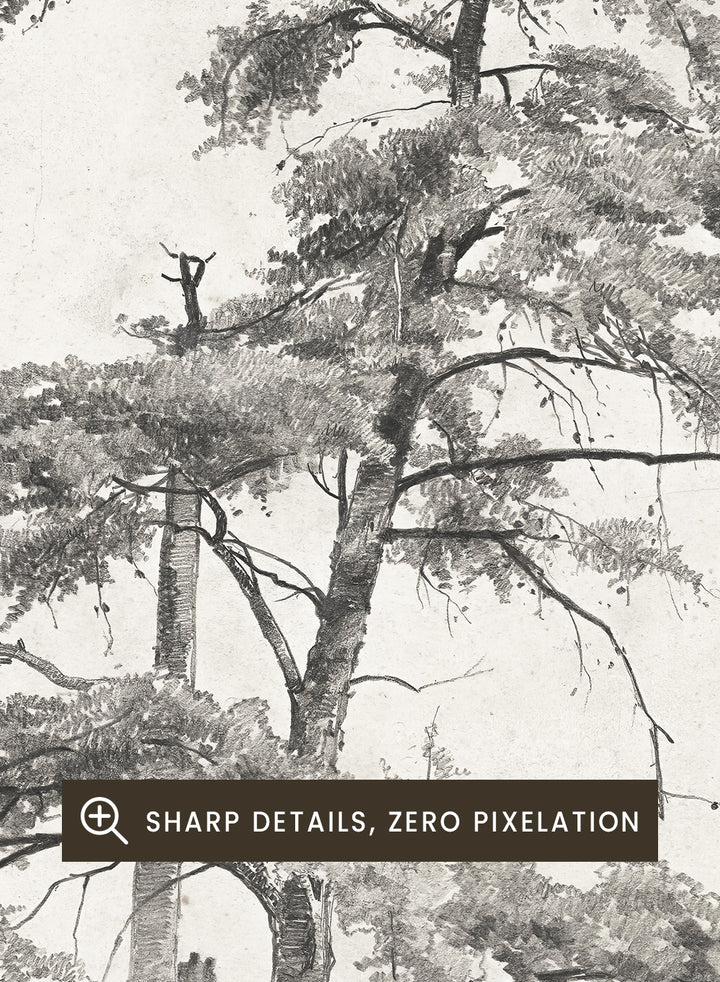 "Trees, West Virginia" Sketch Art Print
