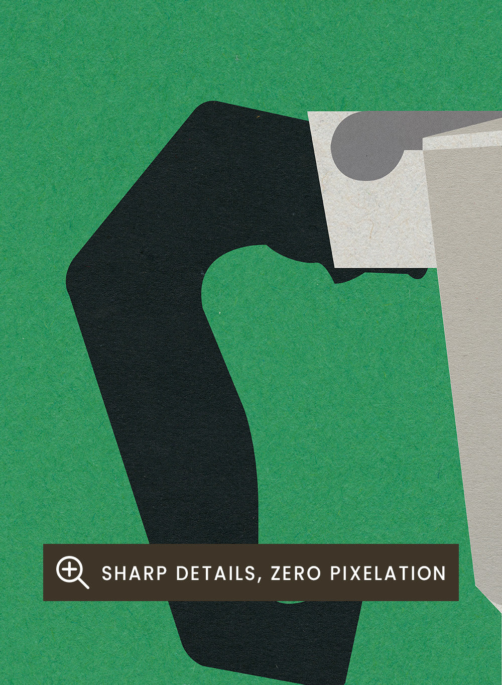 Stylized illustration of a Moka pot on a green, white, and red background. Stylized illustration of a Moka pot on a green, white, and red background. Espresso Italiano by Rosi Feist is a minimalist moka pot kitchen art print with Bauhaus-inspired color. Officially licensed modern poster with framing.