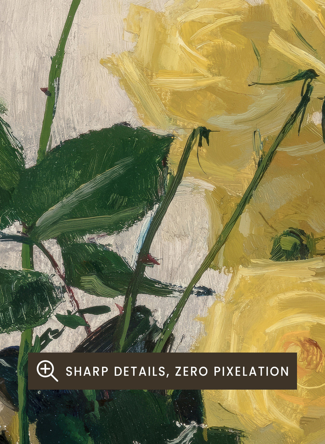 "Still Life with Yellow Roses" Art Print