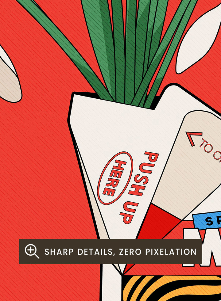 A stylized pop-art illustration of a milk carton with a woman&