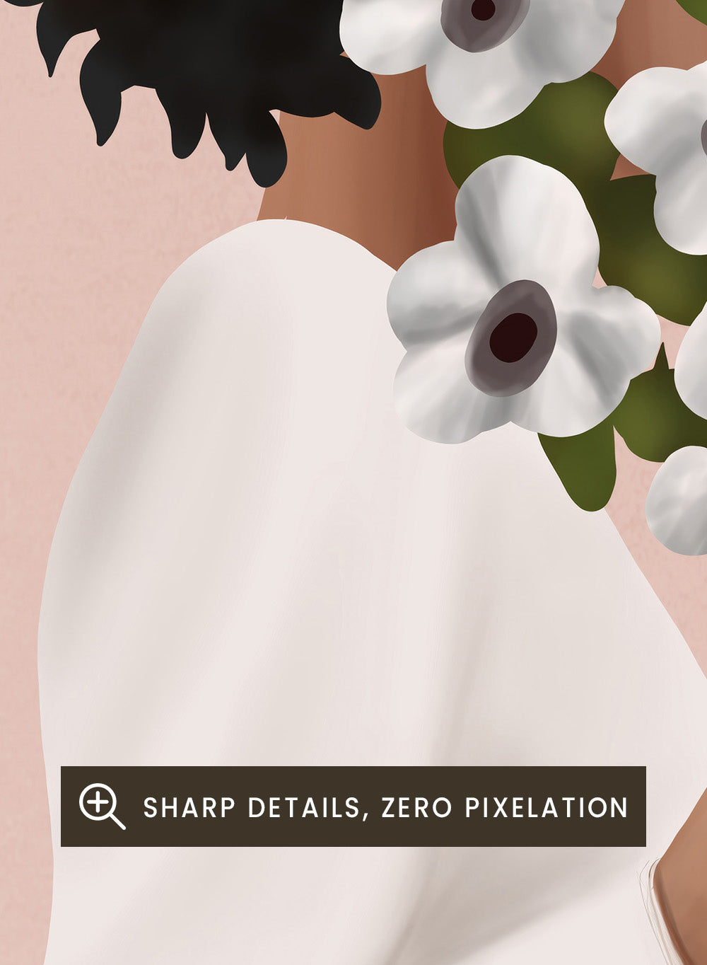 Bouquet of Flowers by Flow Line is a modern floral art print celebrating self-love and everyday rituals. A warm, expressive wall poster from the It’s All Love collection.