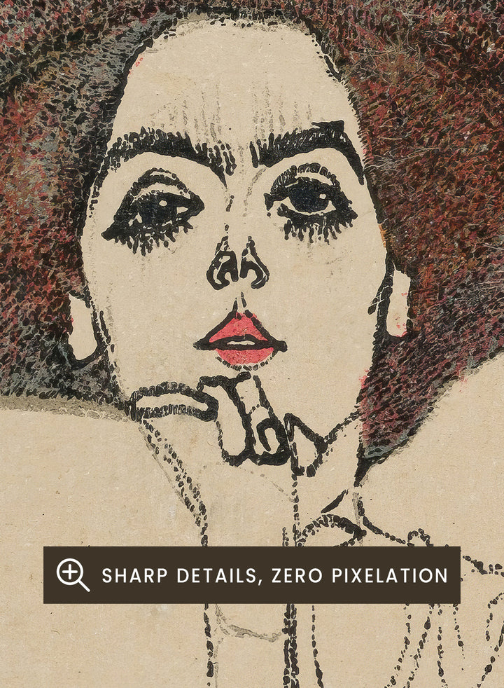 Egon Schiele Portrait of a Woman 1910 Art Print ES06