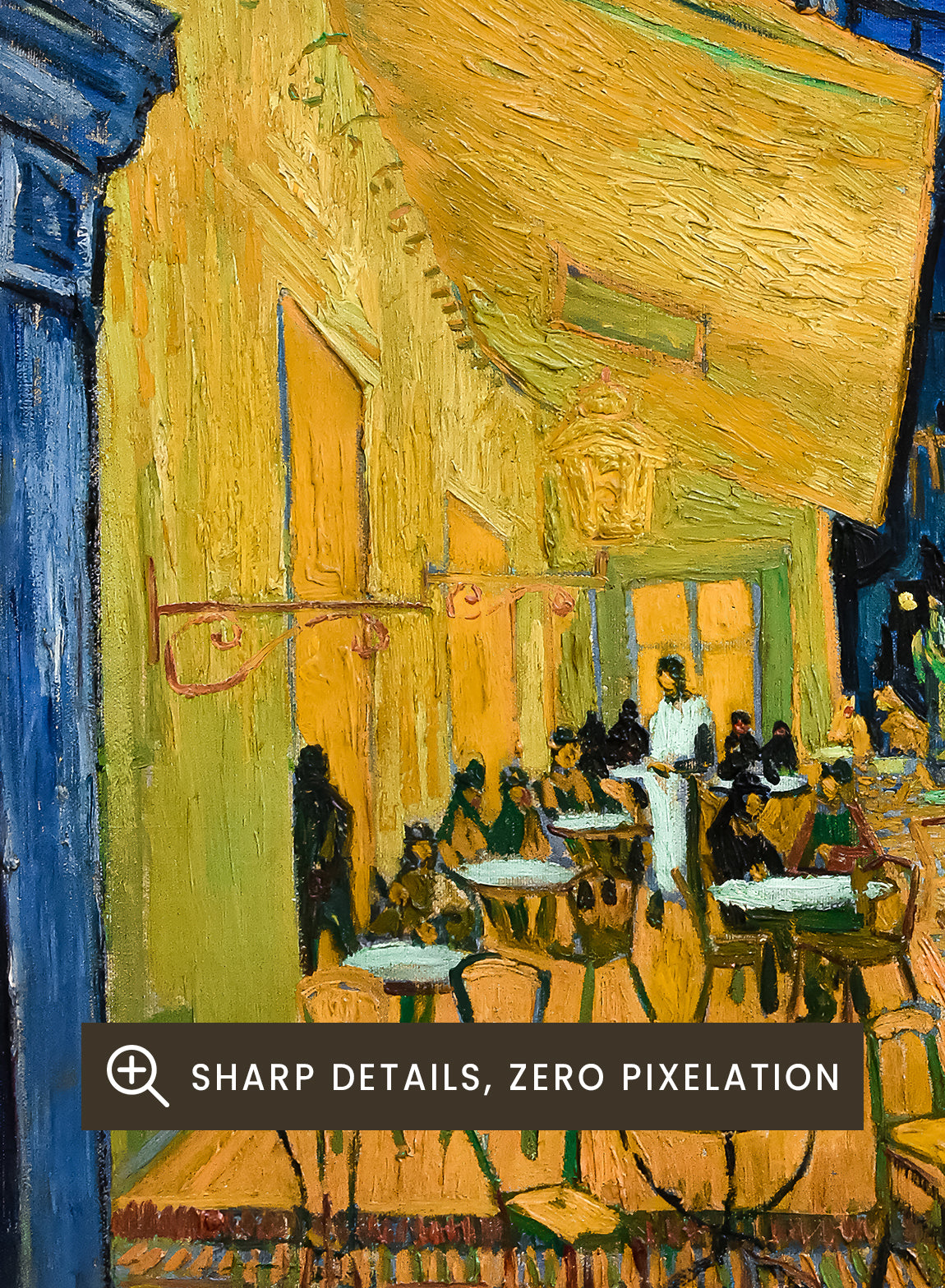Vincent Van Gogh Cafe Terrace at Night 1888 Vintage Exhibition