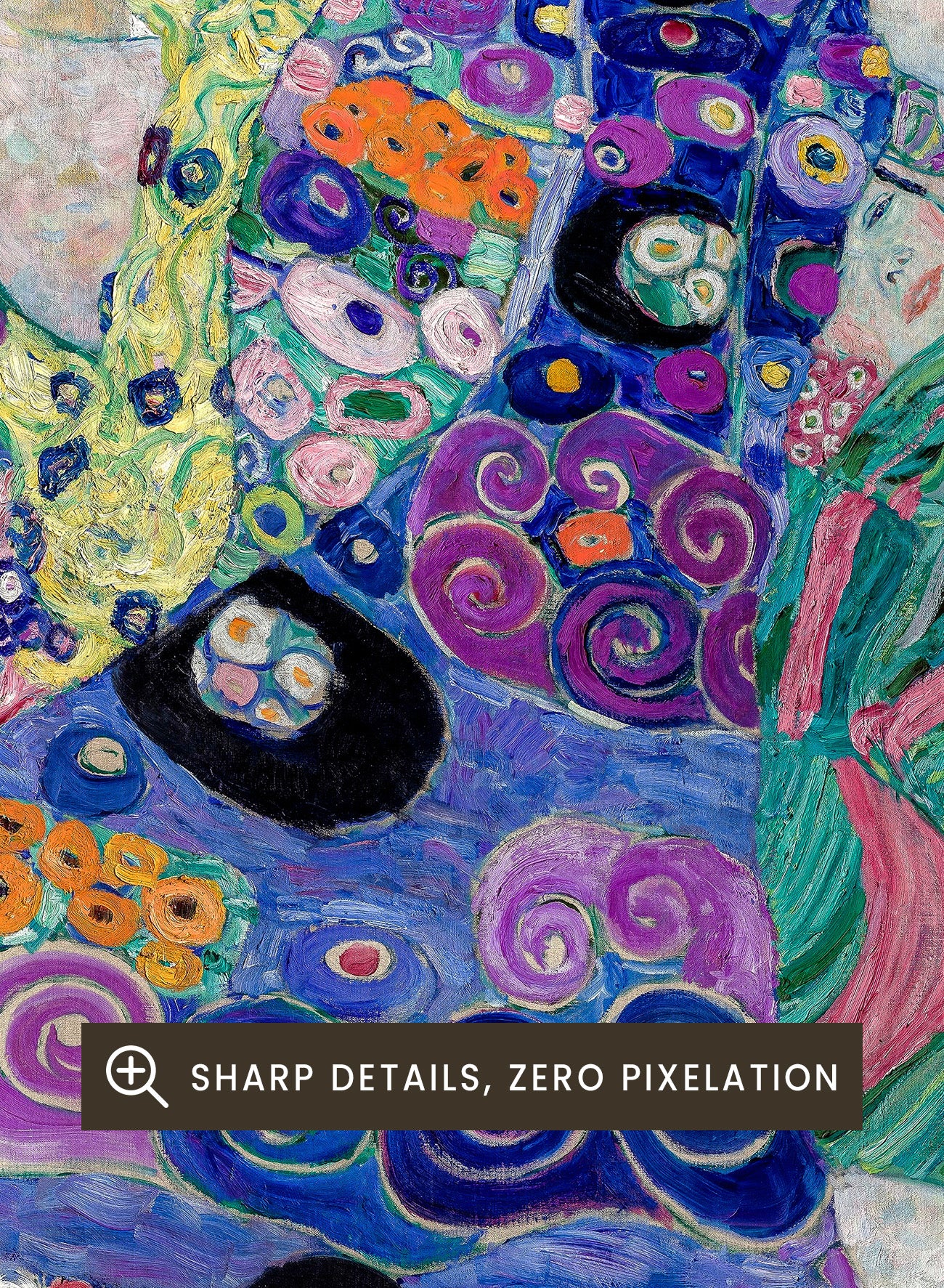 Gustav Klimt The Maiden 1913 Vintage Exhibition Poster Art Print