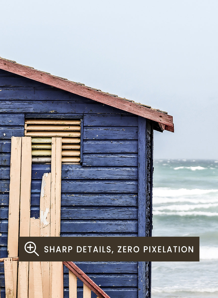 Shot by Clint - Coastal Huts Harmony Art Print