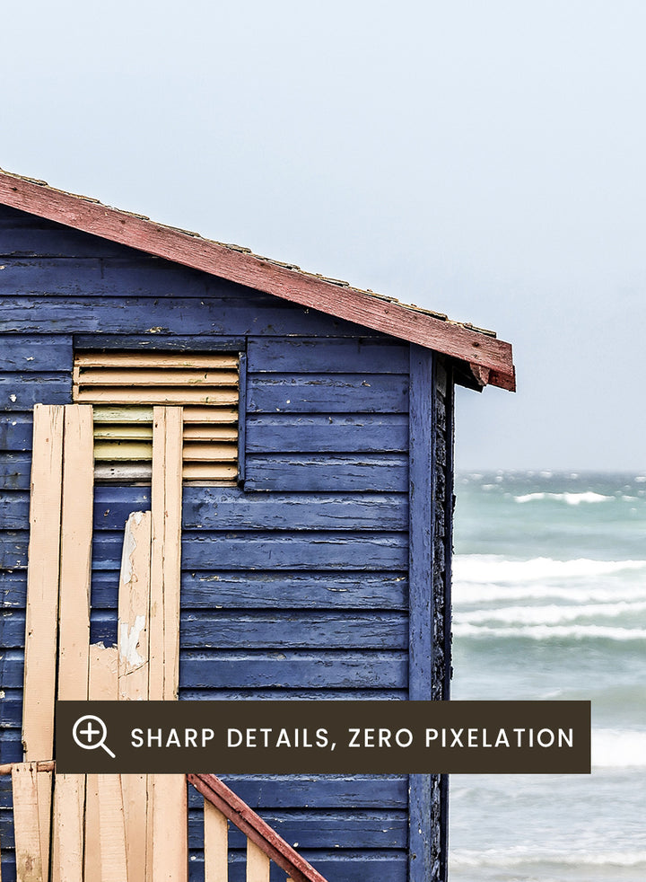Shot by Clint - Coastal Huts Harmony Art Print