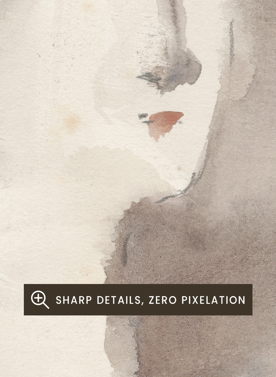 A watercolor portrait painting of a woman&