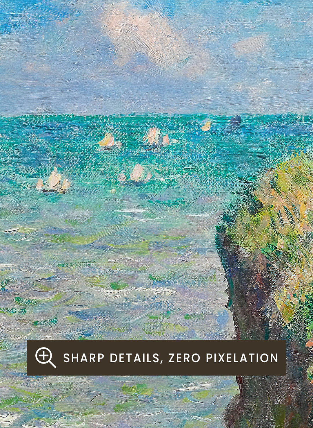 Cliff Walk at Pourville 1882 by Monet Print