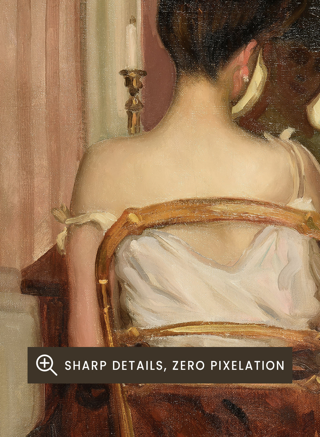 "At the Mirror" Art Print