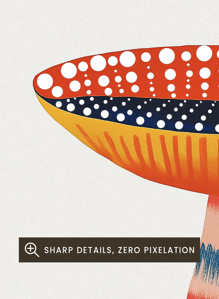Japanese Mushroom III Art Print