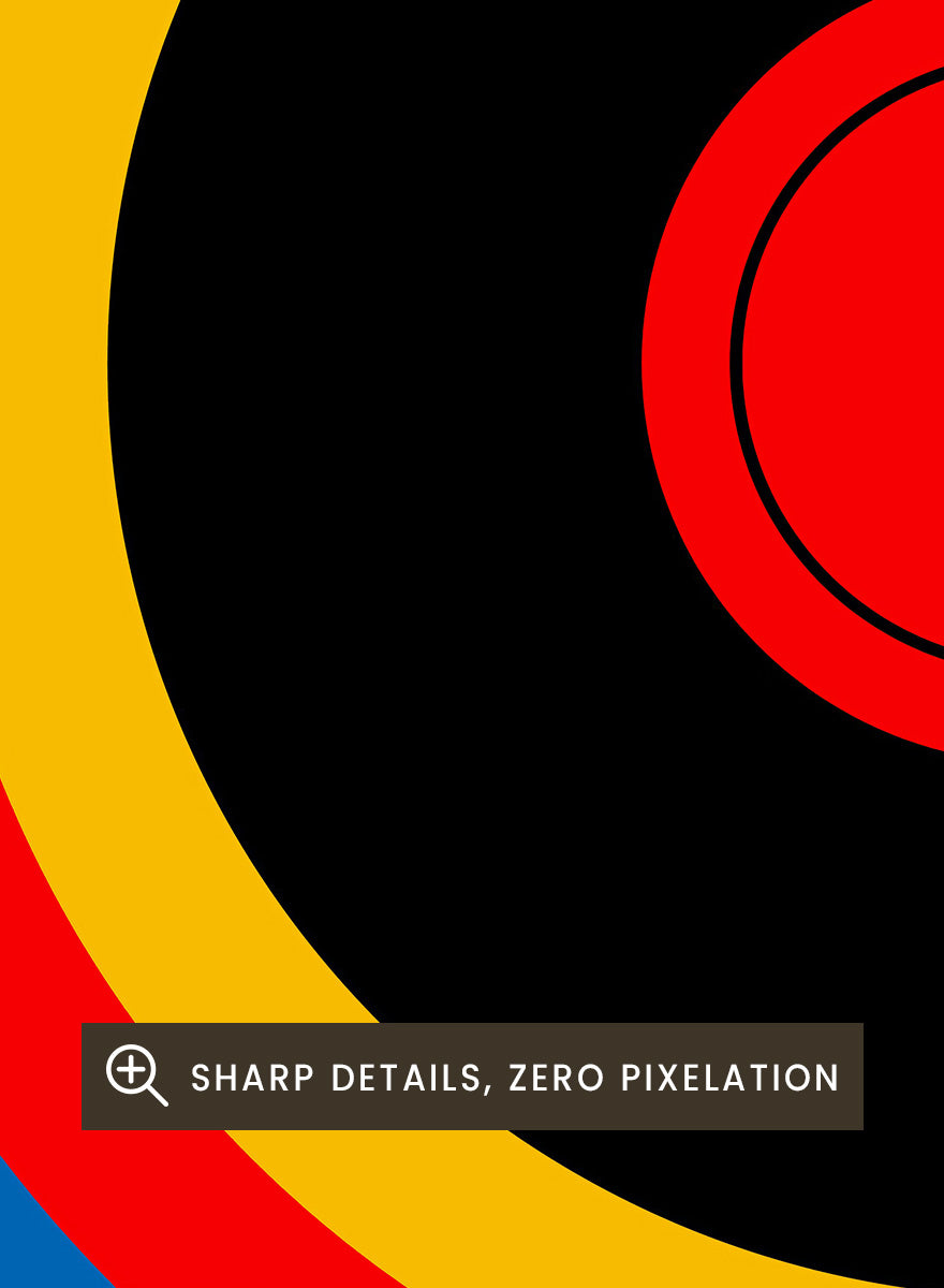 A Bauhaus-style poster or print with the words &