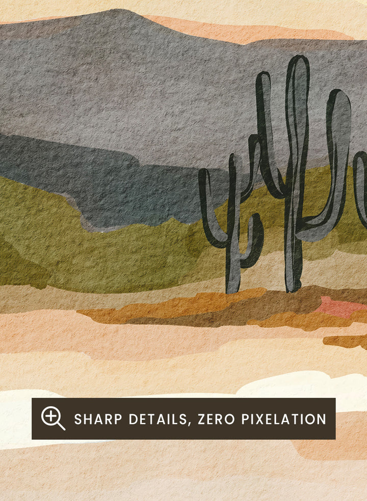 Shop Muted Mountain Landscape by Nikita Jariwala, a modern mountain wall art print poster with abstract hills, olive green, brown, cream, blush, and charcoal tones.