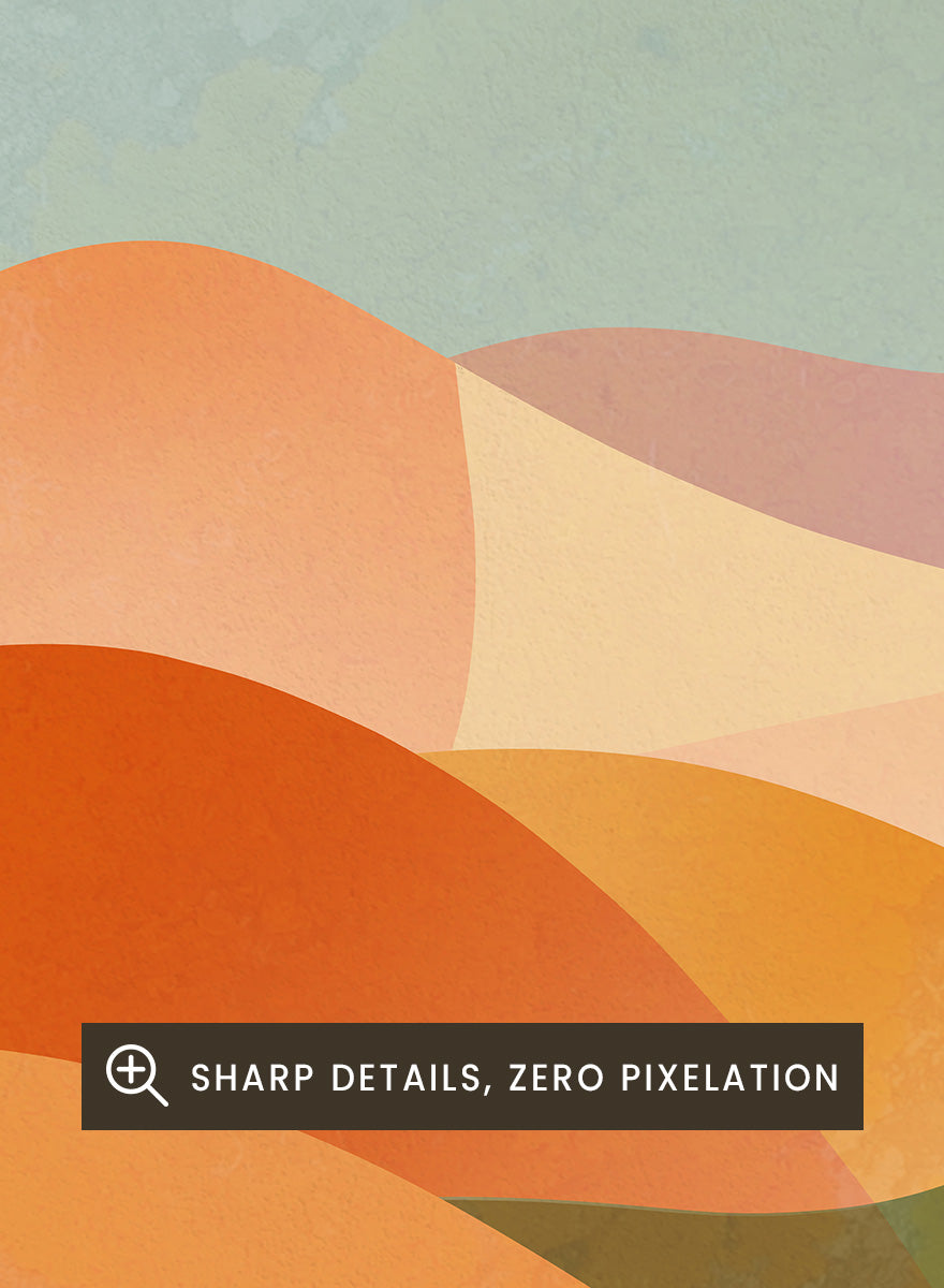 Shop Women On The Dunes by Dominique Vari, a retro beach wall art print poster featuring reclining women, rolling dunes, and a warm mid-century coastal landscape.
