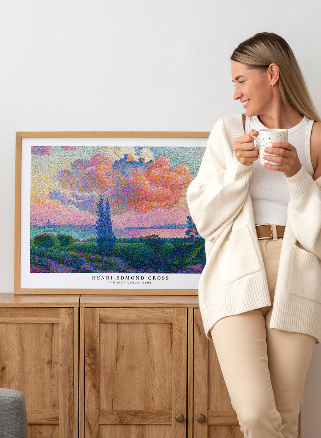The Pink Cloud by Henri-Edmond Cross Print