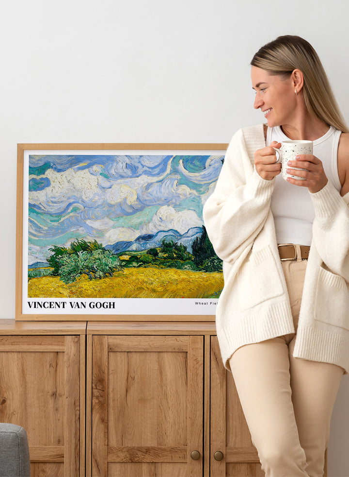 Van Gogh Wheat Field with Cypresses 1889 Art Print