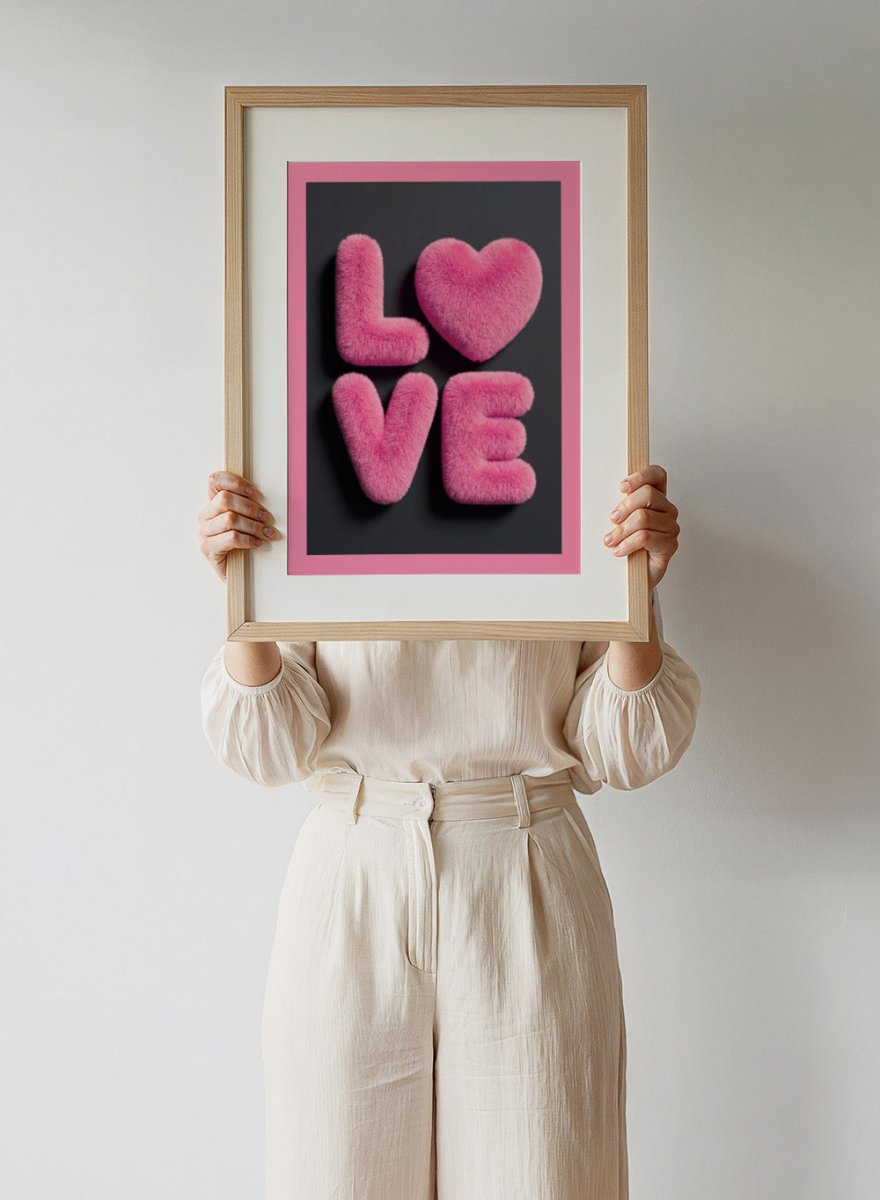 Andreas Magnusson - Furry Love Licensed Fine Art Print (Framed