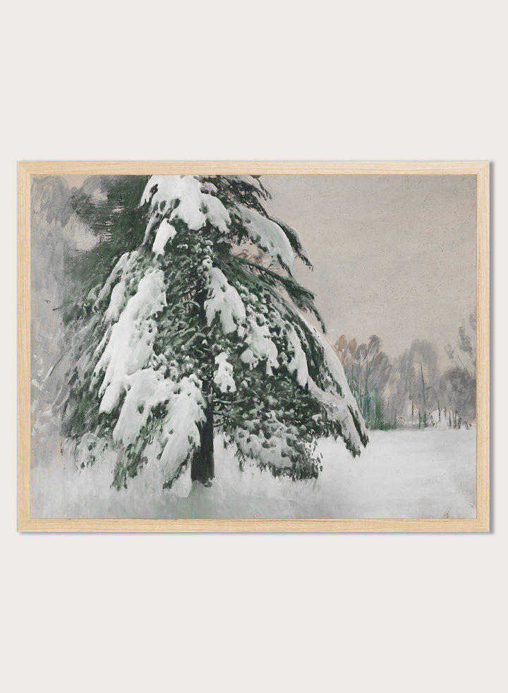 "Cap of Snow" Winter Art Print