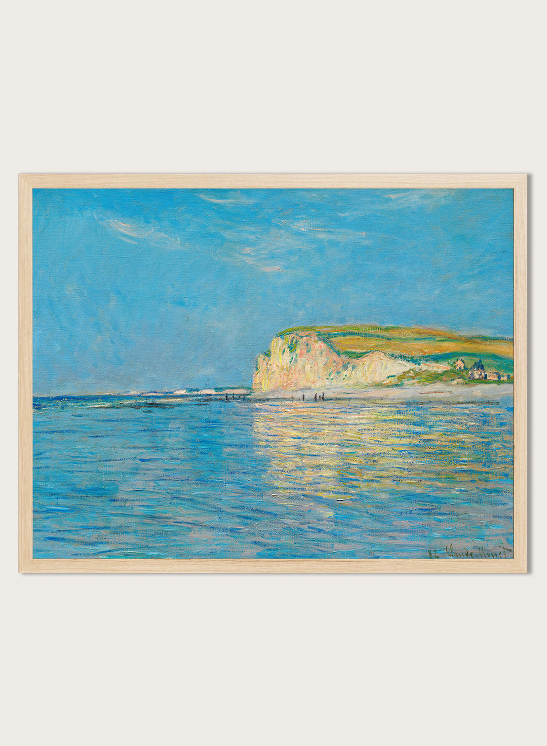 Low Tide at Pourville near Dieppe by Monet Print #N41B