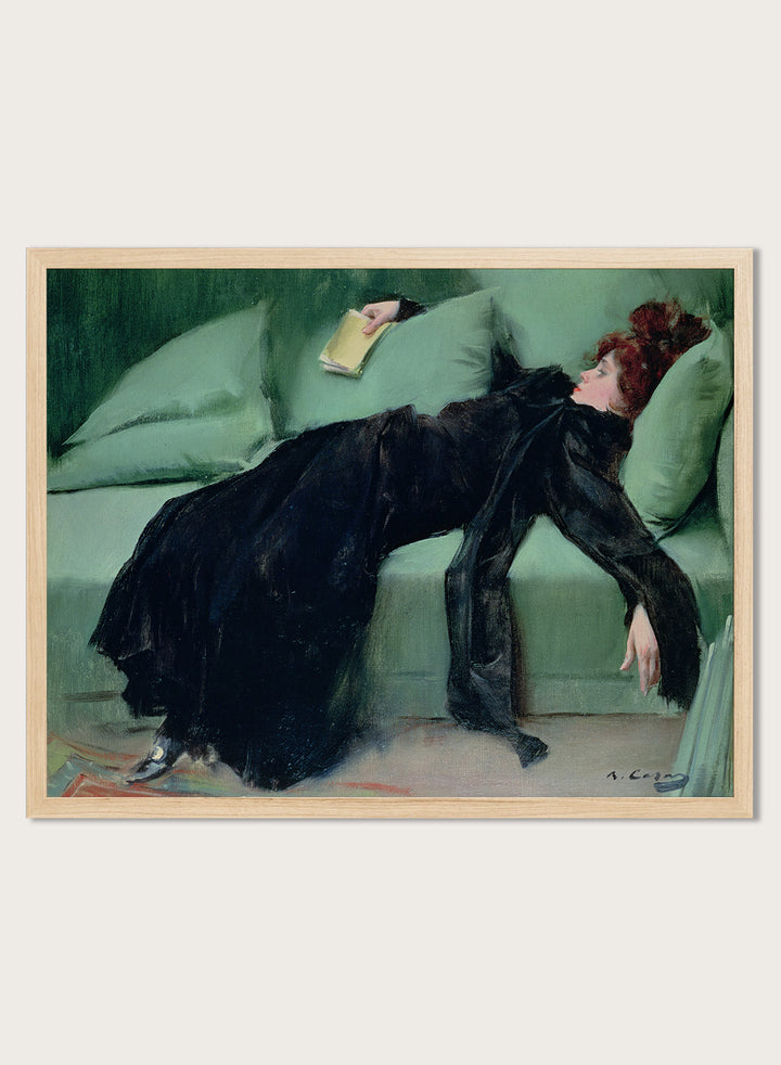 "Decadent Young Woman. After the Dance" Art Print