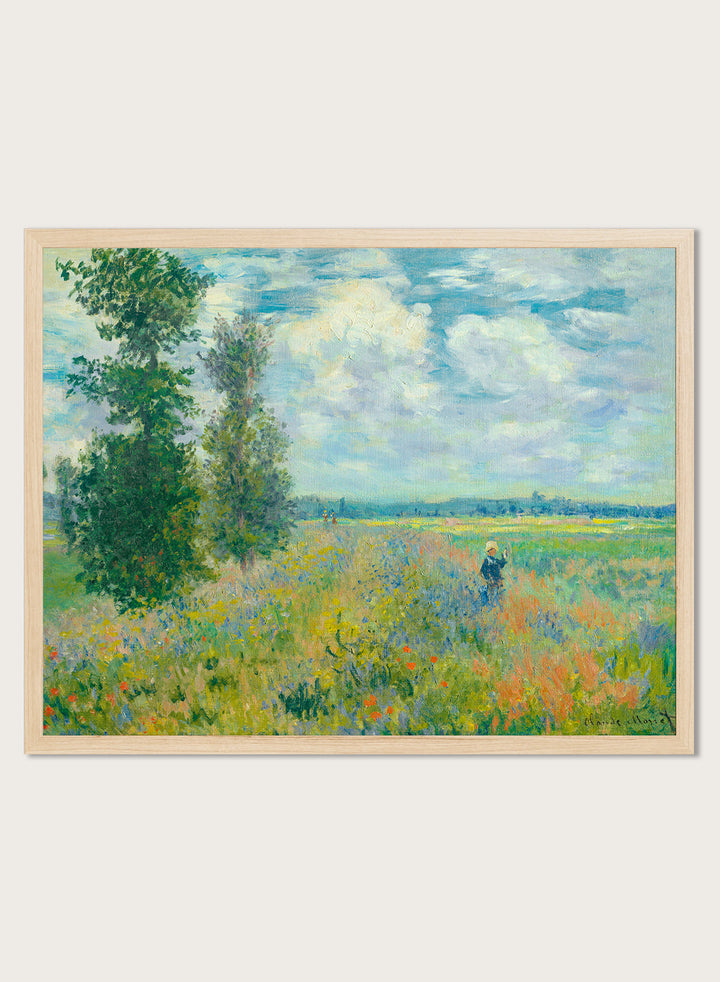 Claude Monet Poppy Fields near Argenteuil 1875 Art Print