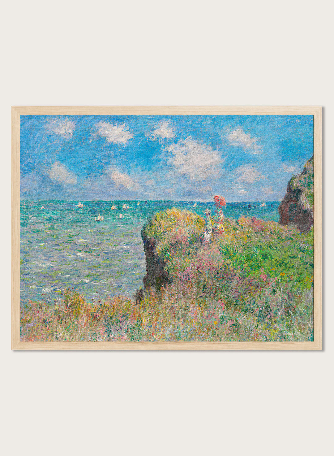 Claude Monet The Cliff Walk at Pourville Art Print