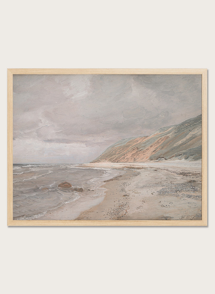 "Tisvilde Beach, Gray Weather" Art Print