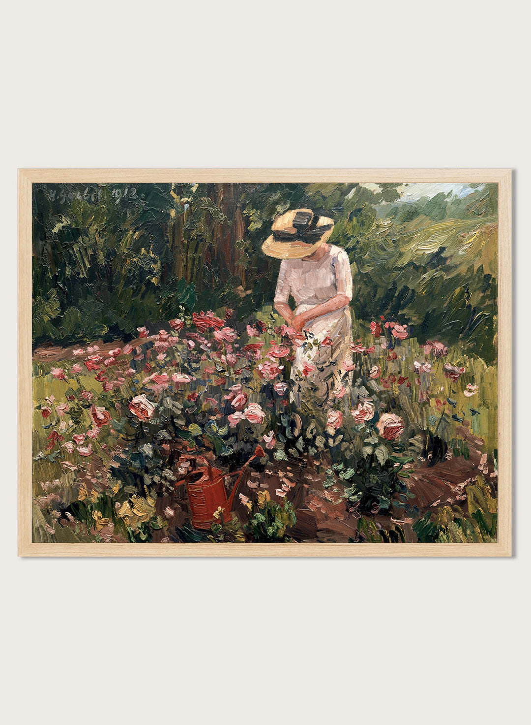 "Rose Bed" Art Print