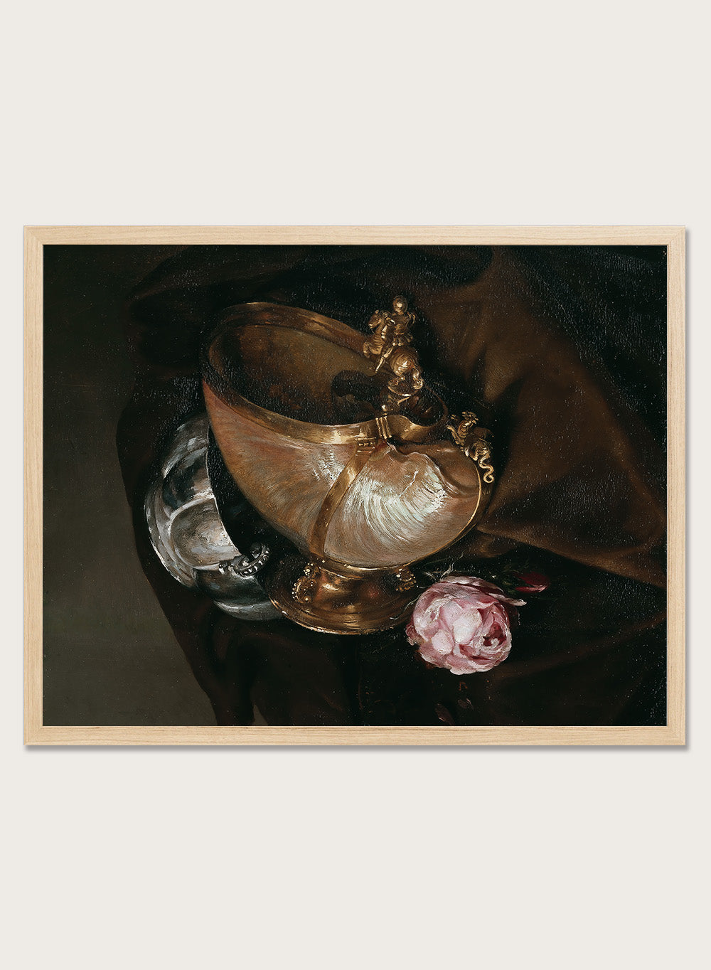 "Still Life with a Nautilus Goblet" Art Print