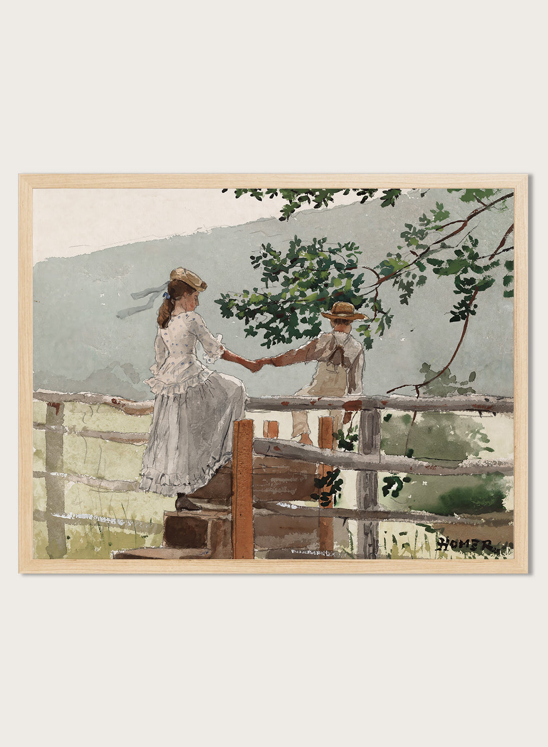 "On the Stile" Art Print