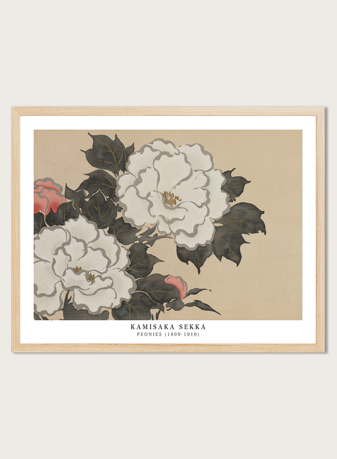 Kamisaka Sekka "Peonies" Art Print