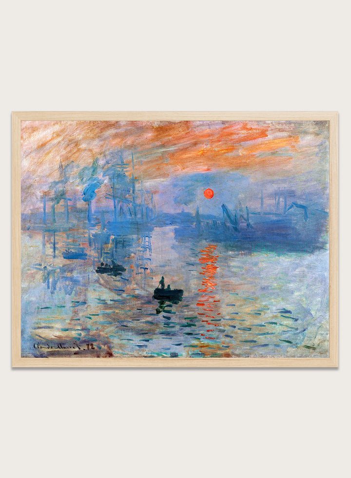 Claude Monet Impression, Sunrise Art Print