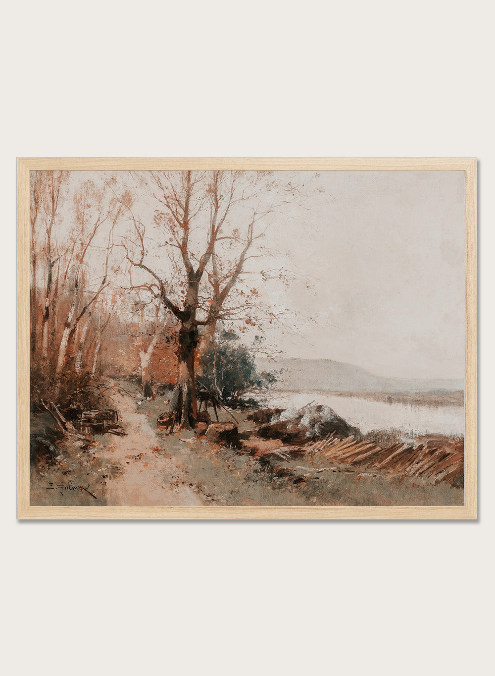 "River Landscape" Art Print