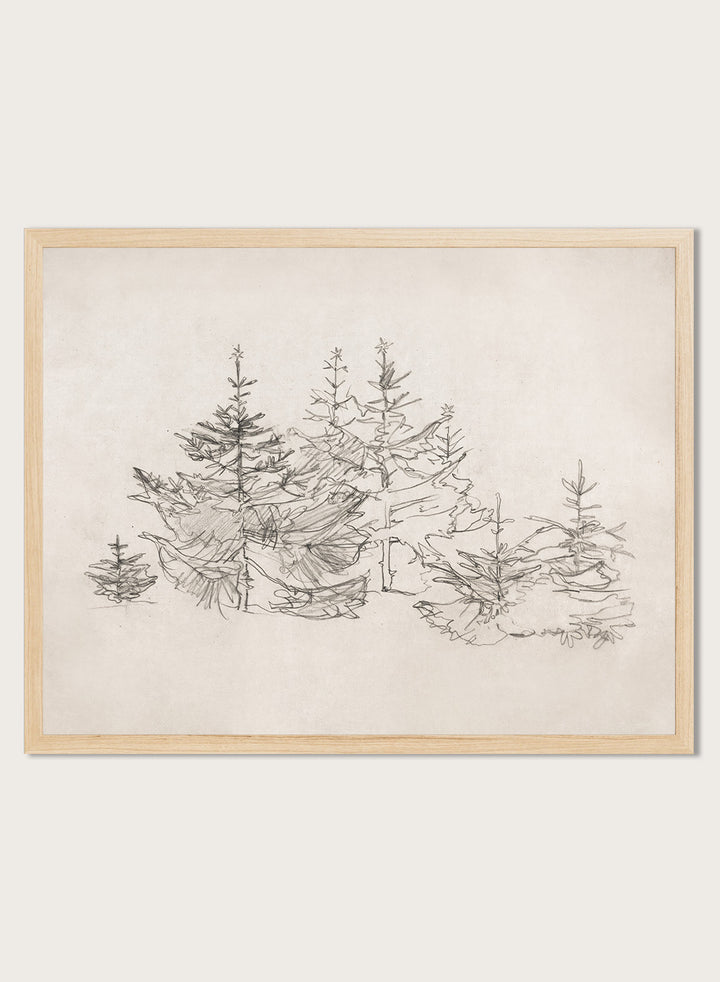 "Christmas Bomenbos" Art Print