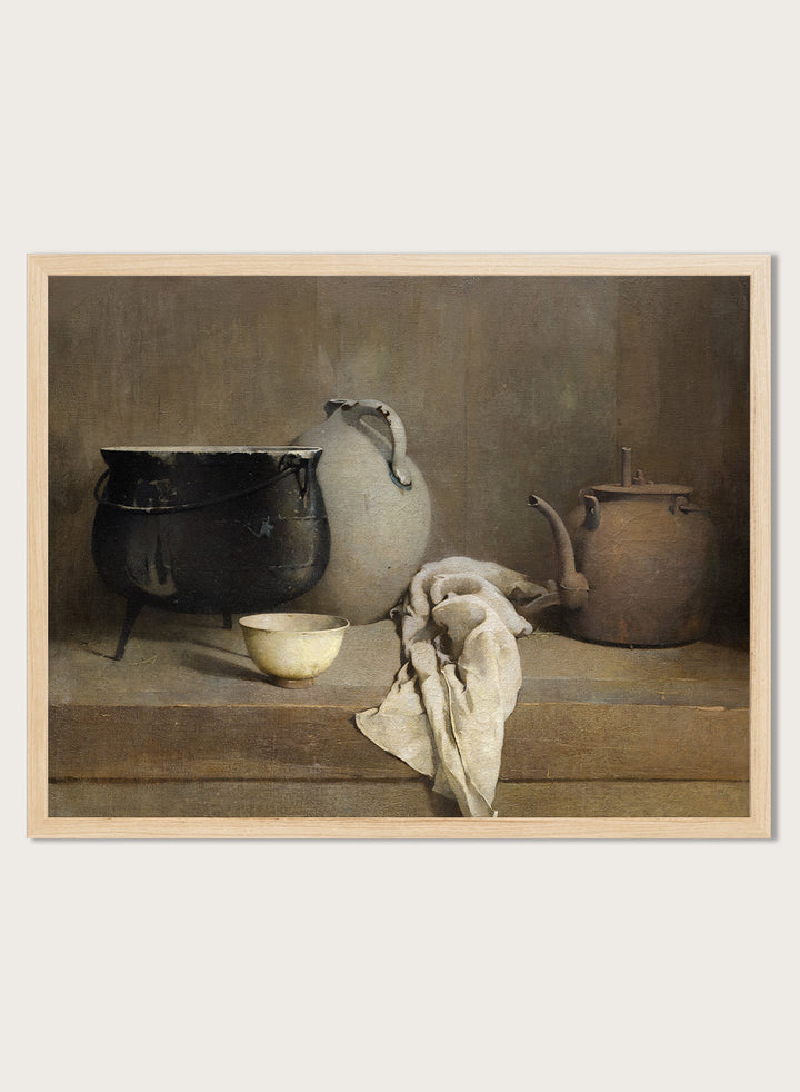 "Study in Grey" Art Print