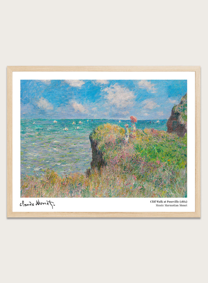 Claude Monet The Cliff Walk at Pourville Art Print