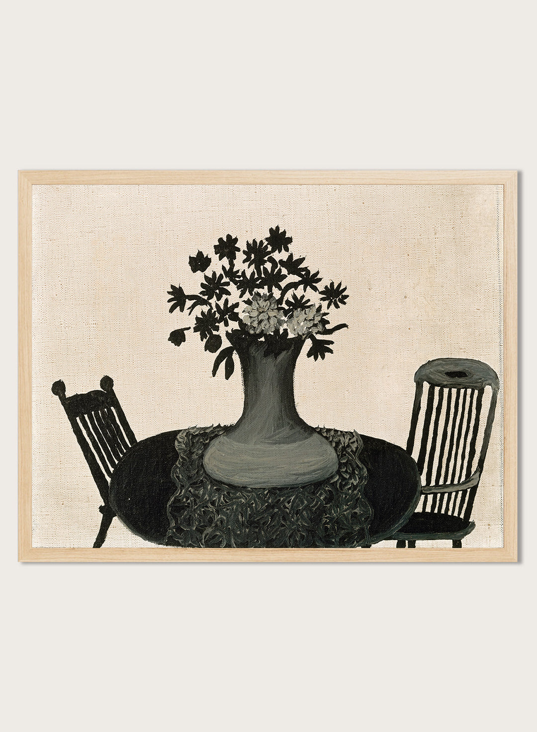 "Table and Two Chairs" Art Print