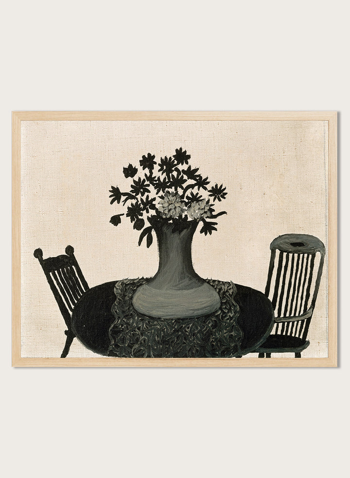 "Table and Two Chairs" Art Print