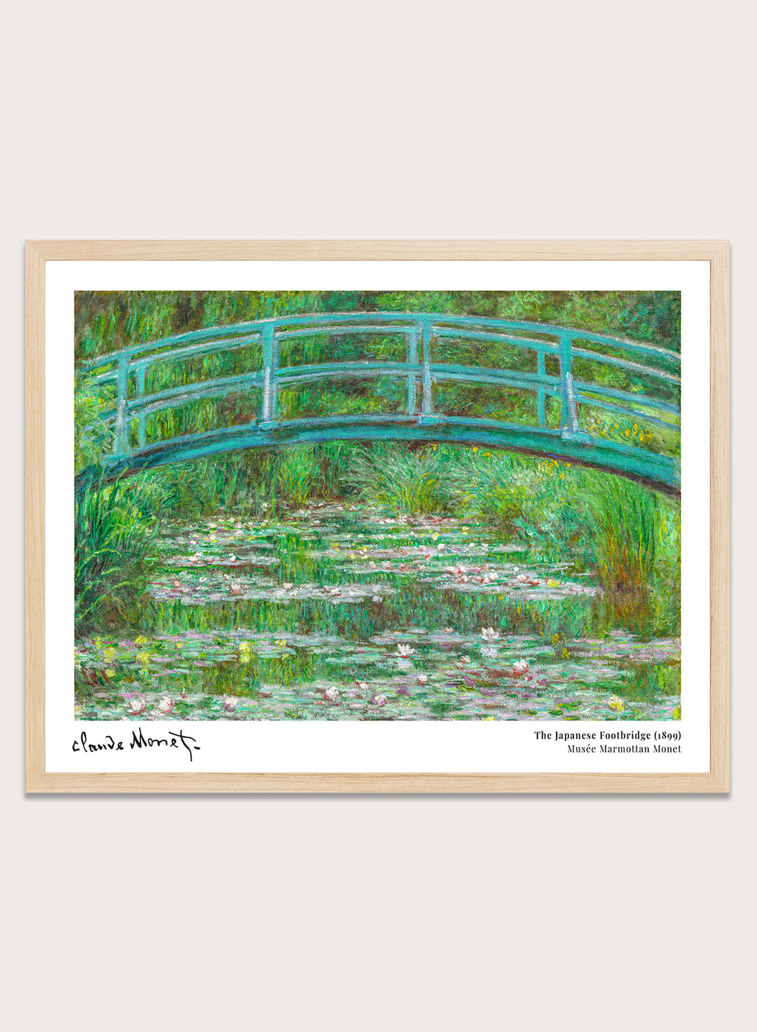 Claude Monet The Japanese Footbridge 1899 Art Print